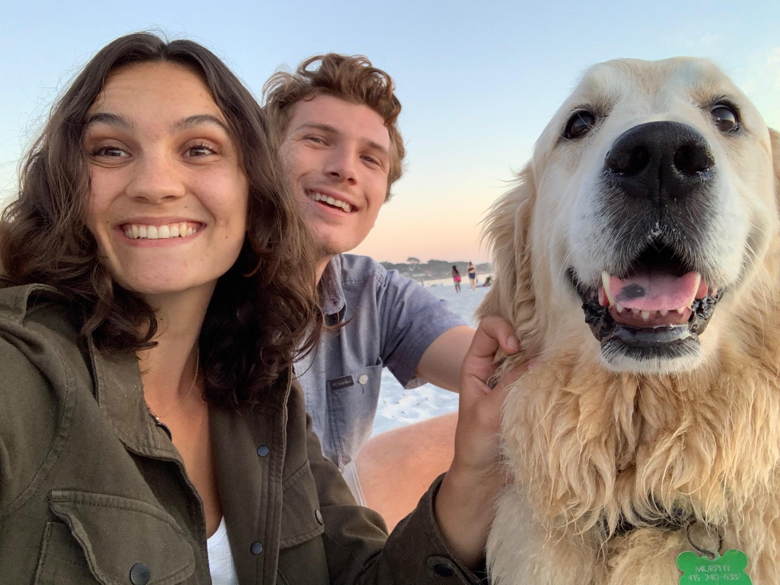 Beaching with Murphy in Carmel