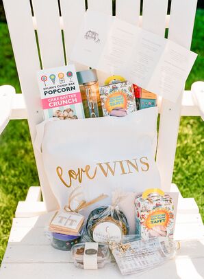 Pride-Themed Welcome Bag with Local Candy and Snacks