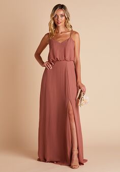 Birdy Grey Gwennie Dress in Desert Rose V-Neck Bridesmaid Dress