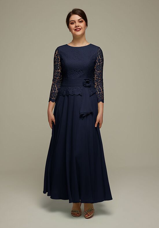 AW Bridal AW Tallie Dress Blue Mother Of The Bride Dress - 1