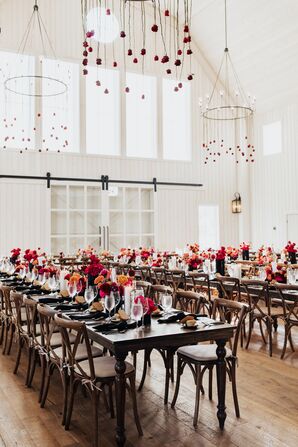 Barn Wedding Reception at River Bottoms Ranch in Midway, Utah