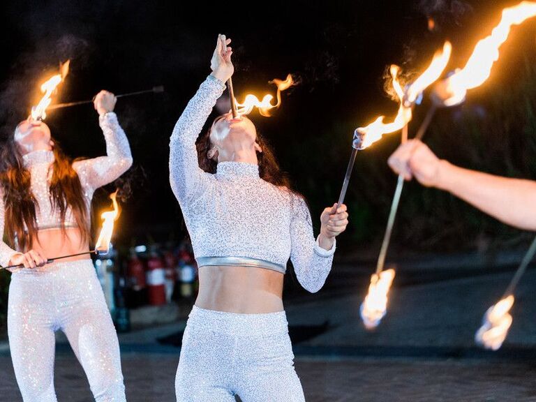 fire eating performers