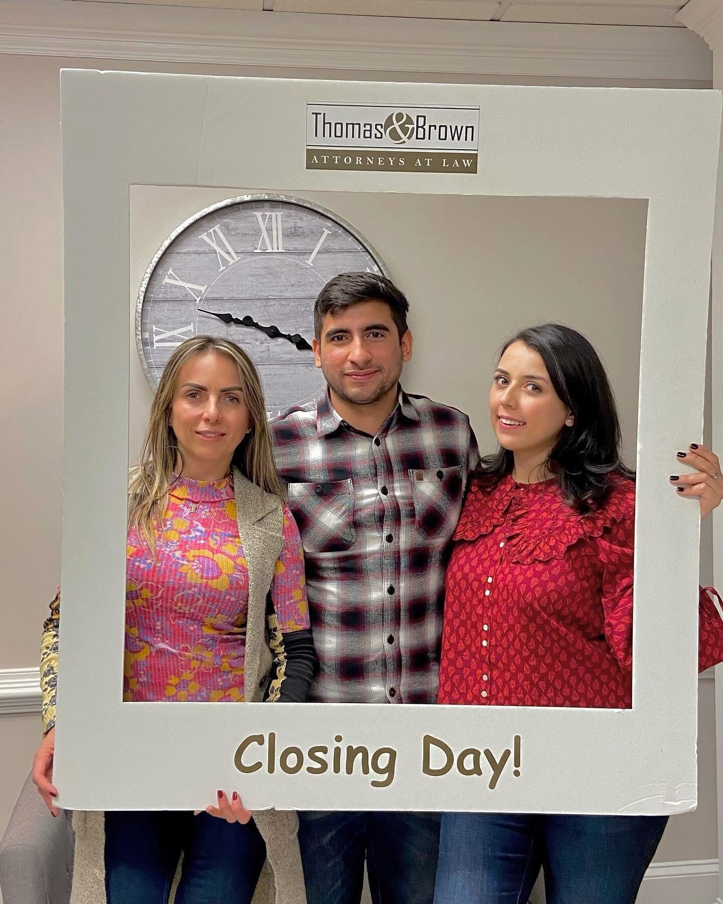 The first of many dreams realized together— officially homeowners.
