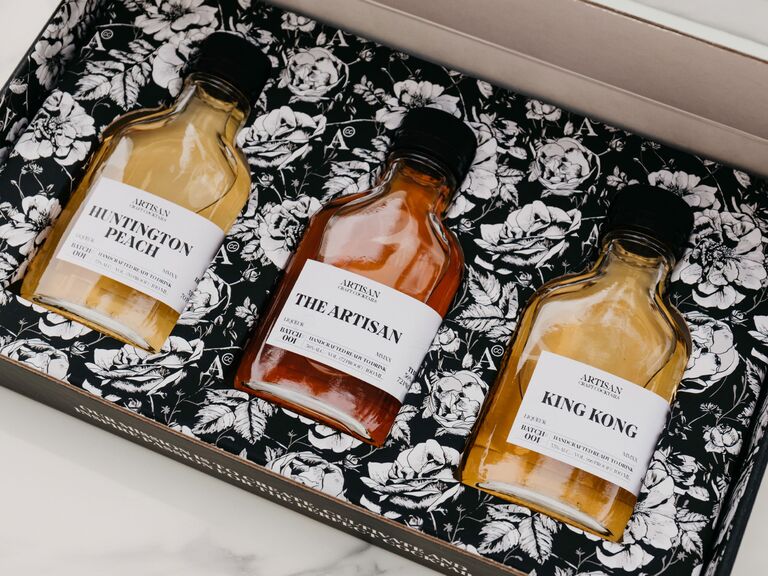 Artisan Craft Cocktails trio set for alcohol bachelorette party gift