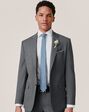 Birdy Grey Suits Taylor Suit Jacket in Charcoal Grey Tuxedo - thumbnail - 1