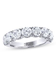 Kay Jewelers THE LEO Legacy Lab-Created Diamond Anniversary Band 3 ct tw Round-cut 14K White Gold White Gold Wedding Ring