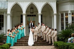 Bold Bari Jay High-Low Bridesmaid Dresses