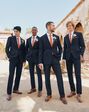 Birdy Grey Suits Taylor Suit Pants in Navy Blue Tuxedo - thumbnail - 5