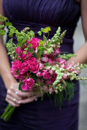 Pink Bridesmaid Bouquets