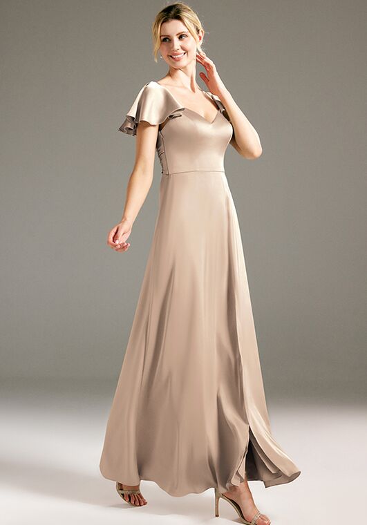AW Bridal AW LOTUS DRESS V-Neck and Plunge Bridesmaid Dress - 4