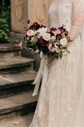 Purple-and-Pink Bouquet for Wedding in Western Michigan