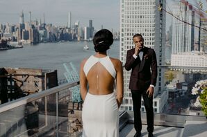 Groom Reacts to First Look in Brooklyn, New York