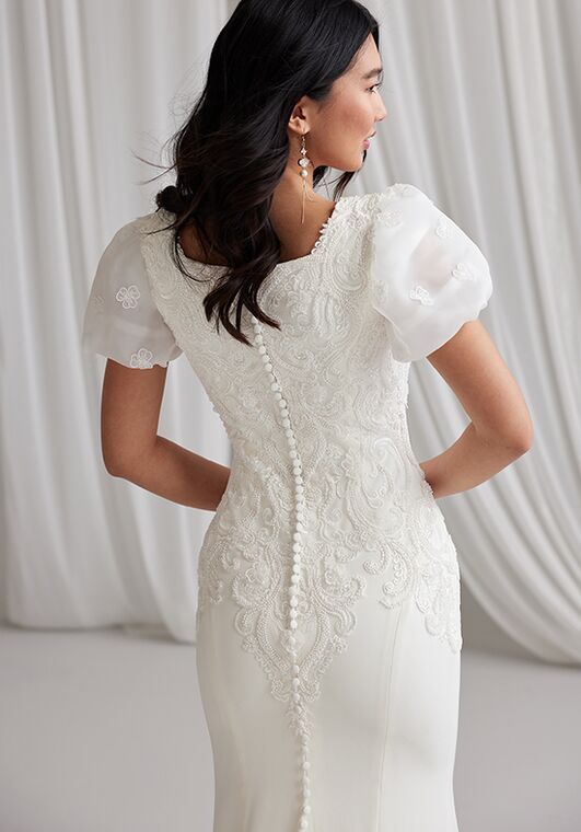 Maggie Sottero QUINCY Sheath Wedding Dress - 5