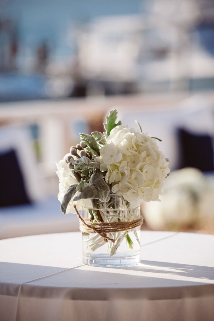 Hydrangea and Brunia Berries Centerpiece