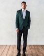 The Black Tux Emerald Shawl Jacket Tuxedo Green Tuxedo - thumbnail - 6