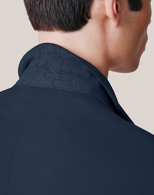 Birdy Grey Suits Taylor Suit Jacket in Navy Blue Tuxedo - 7