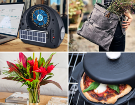 Collage of four thoughtful 44th anniversary gift ideas