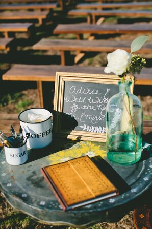 Vintage Advice Book and Sign