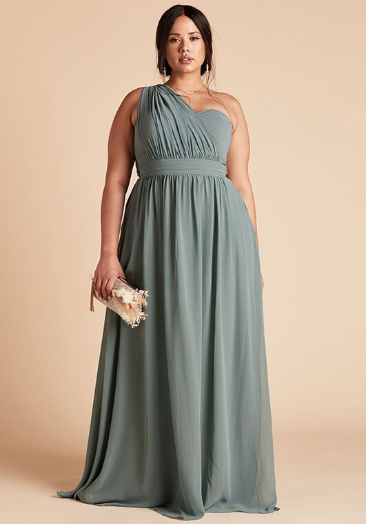 Birdy Grey Grace Convertible Dress Curve in Sea Glass Sweetheart Bridesmaid Dress - 5