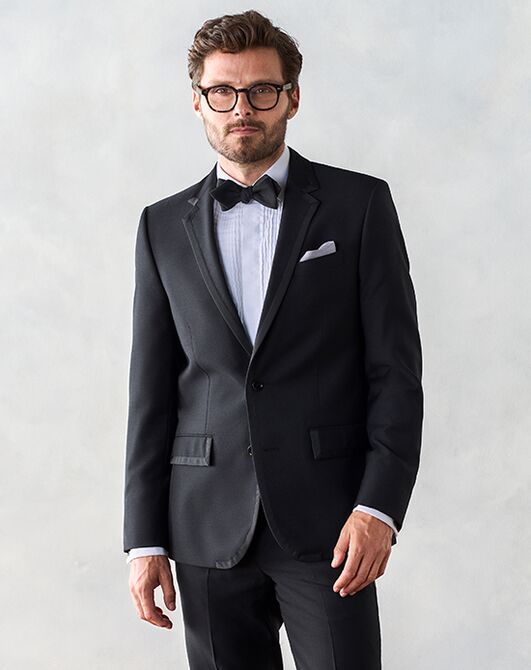 The Black Tux Grosgrain Bound Tuxedo Black Tuxedo - 6