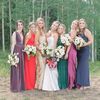 Vibrant Shades of Purple and Teal Set Apart This Aspen, Colorado, Wedding at Lynn Britt Cabin