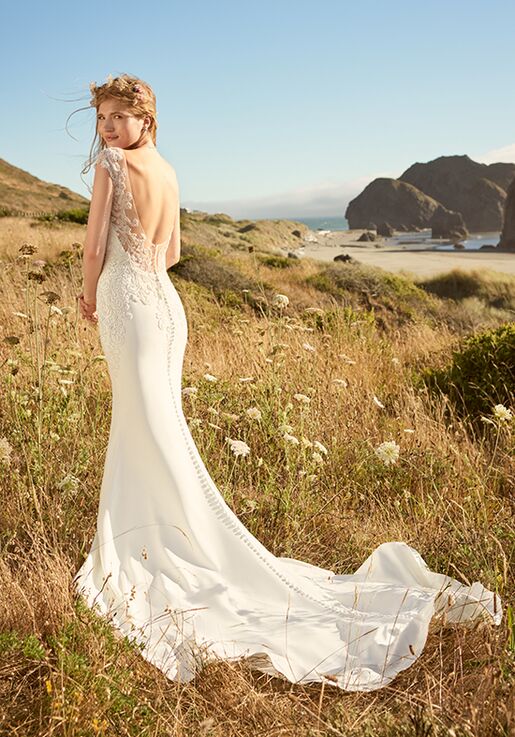 Rebecca Ingram FLEUR LYNETTE Sheath Wedding Dress - 6