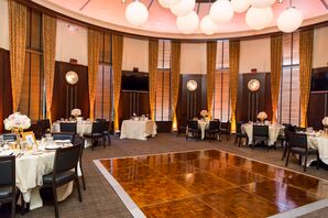 Blush Pink Reception Lighting