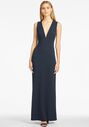 Sachin & Babi Loretta Gown - Navy V-Neck Bridesmaid Dress - thumbnail - 1