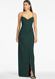 Sachin & Babi Paulina Gown - Emerald Scoop Bridesmaid Dress