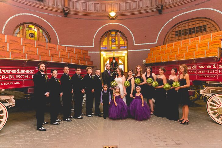 Purple Wedding Party at Anheuser-Busch Budweiser Brewery