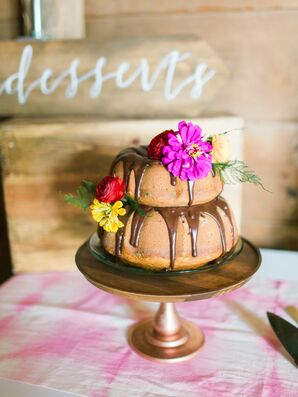 Naked Bundt Cake with Chocolate Glaze