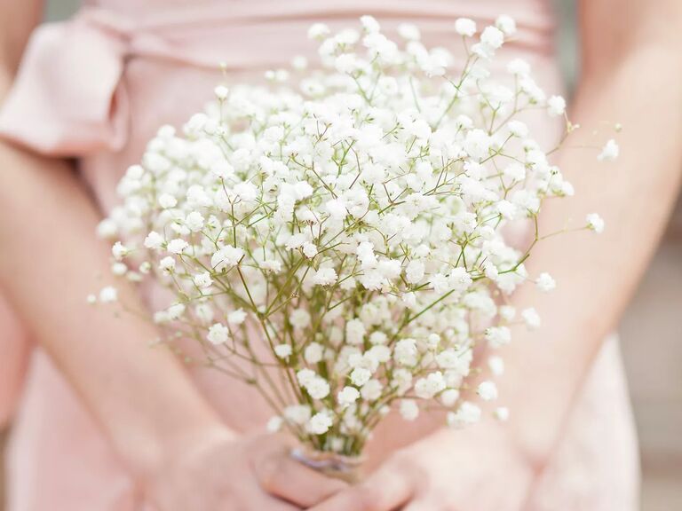 Petite Rustic Baby's Breath Bouquet With Twine