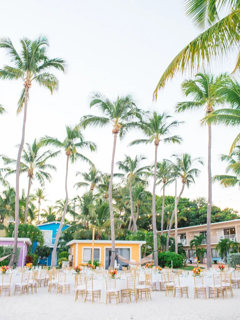 Beachside Lights wedding lighting idea