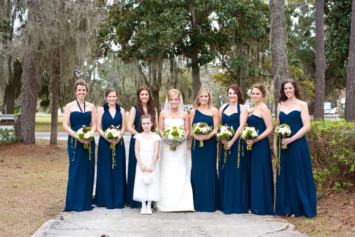 princess polly baby blue dress Navy Bridesmaid Dresses main image 0