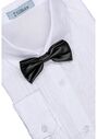 Little Tuxedos "Princeton" Kids Black Tuxedo (5-Piece Set) Flower Girl Dress and Ring Bearer Outfit - thumbnail - 5