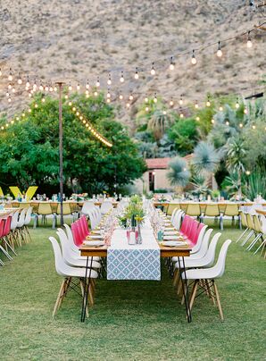 Reception Tables at Colony 29 in Palm Springs, California