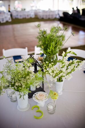 A Nautical Navy and Green Reception