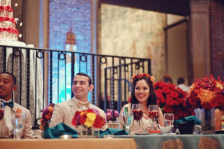 Married Couple at Sweetheart Table