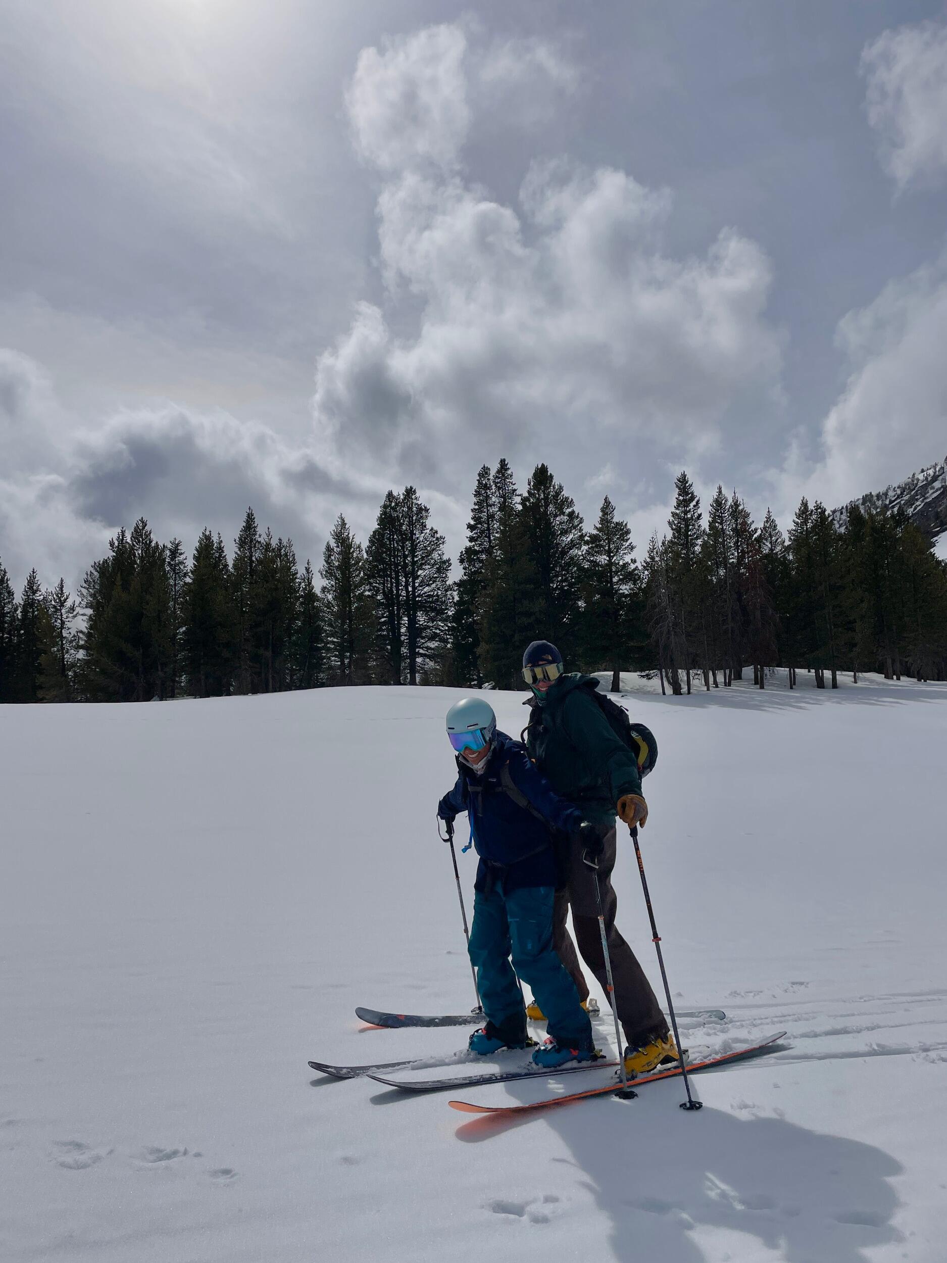 Nick taught Eunisse how to do a kickturn.