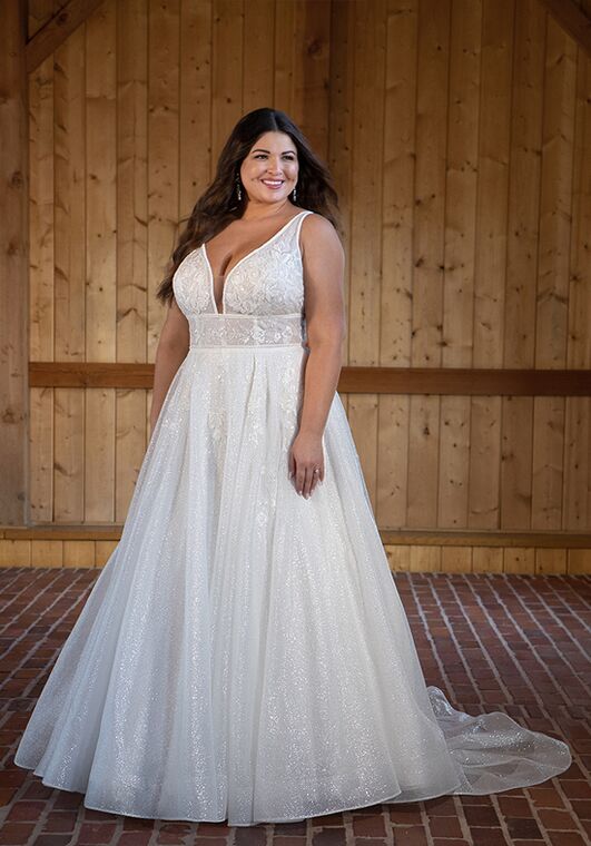 Essense of Australia D3445 A-Line Wedding Dress - 5