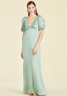 Sachin & Babi Alli Gown - Jade V-Neck Bridesmaid Dress