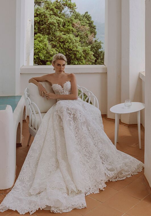 Amalfi Passion collection by Ricca Sposa Dalia 24-016 A-Line Wedding Dress - 3