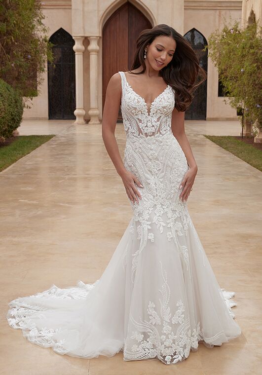 Sincerity Bridal 44426 Mermaid and Trumpet Wedding Dress - 5