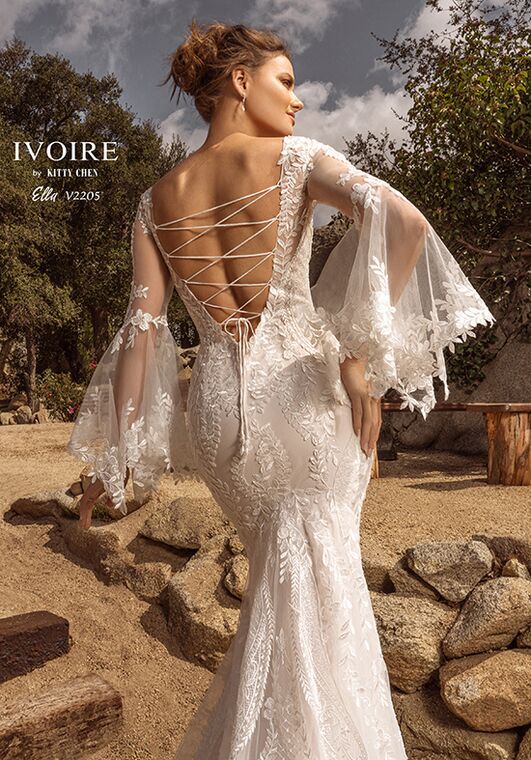 IVOIRE by KITTY CHEN ELLA, V2205 Wedding Dress - 6