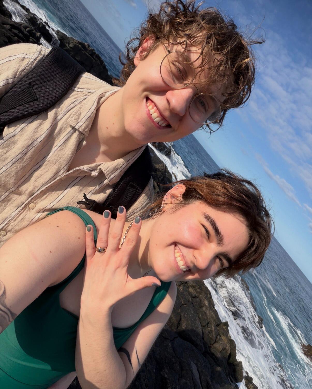 Micah proposed on O'Oma beach in Kona, Hawaii! 