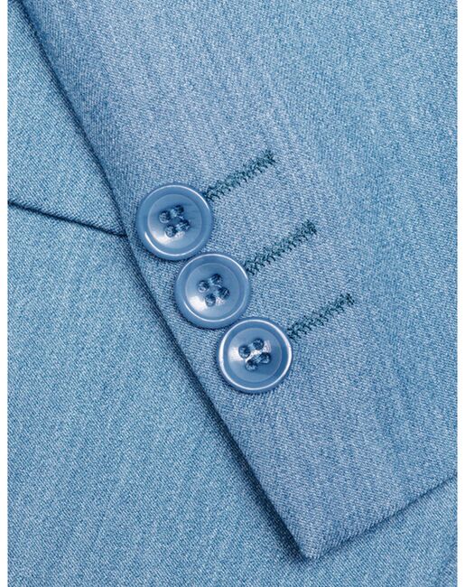 BLACKTIE "Liam" Denim Blue Suit (5-Piece Set) Flower Girl Dress and Ring Bearer Outfit - 4