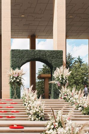 Wedding Decor at Cranbrook Art Museum in Bloomfield Hills, Michigan