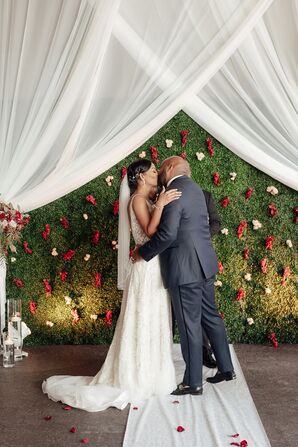 Couple at the Waterview Loft at Port Detroit in Detroit, Michigan