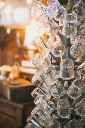 Mason Jar Wedding Reception Glassware