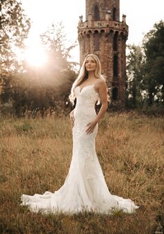 Disney Fairy Tale Weddings Rapunzel- DP406 Sheath Wedding Dress
